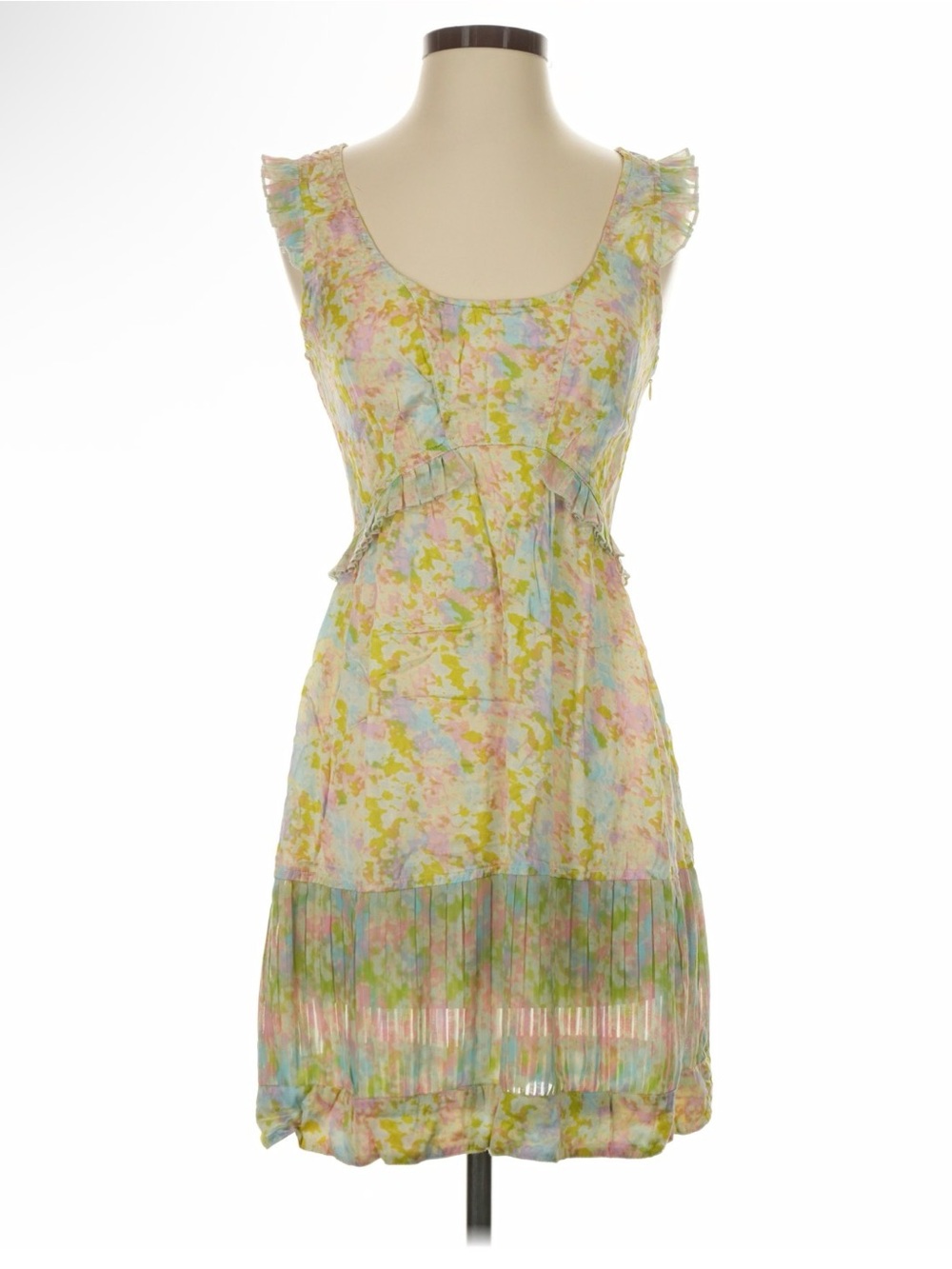 Medium Kimchi Blue watercolor ruffle dress